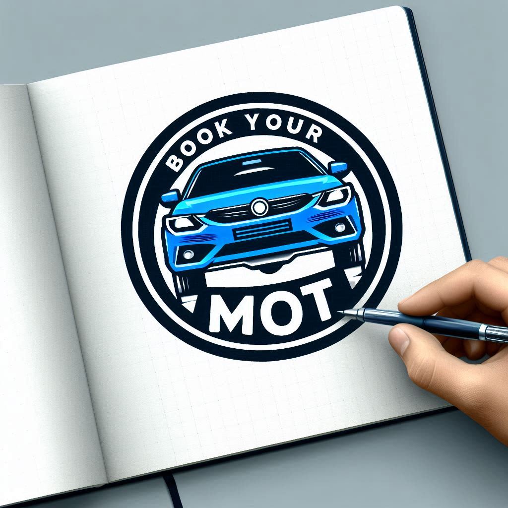 Car undergoing MOT inspection